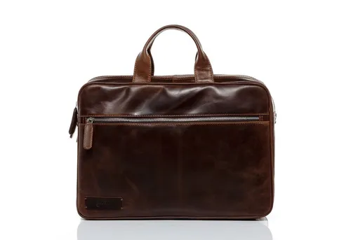 BACCINI Laptoptasche aus echtem Leder für 15 Zoll Laptops - braun - Elegante Laptoptasche von BACCINI aus hochwertigem Leder, ideal für Beruf und Freizeit. Mit durchdachter Innenaufteilung und praktischem Schultergurt für optimalen Tragekomfort.