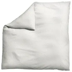 Schlafgut Bettdeckenbezug Woven Satin Fade, Taupe, Weiß - Bettlaken aus schadstoffgeprüftem Woven Satin, 200x200 cm, mit weicher, atmungsaktiver Oberfläche und bügelleichtem Design für besten Schlafkomfort.