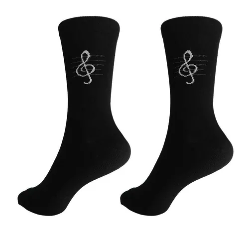 mugesh Freizeitsocken Musik-Socken Violinschlüssel / Notenschlüssel für Musiker