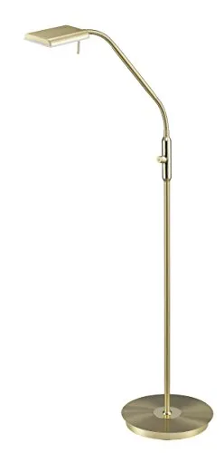 Trio Leuchten LED Stehleuchte Bergamo 420910108 in gold von TRIO Leuchten