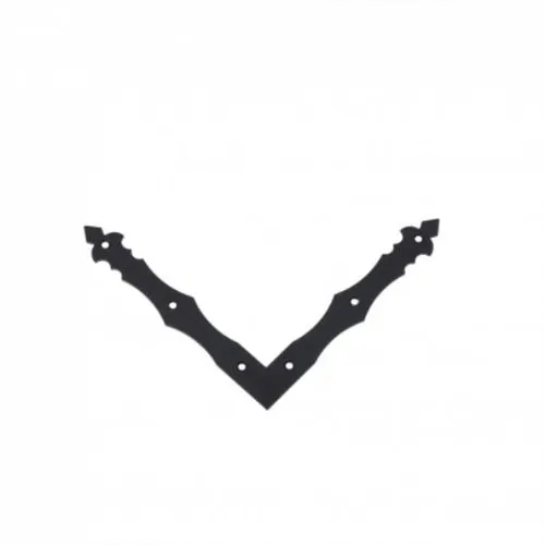 Möbelwinkel, dekorativ Eckwinkel 200x200x30x3,0mm schwarz