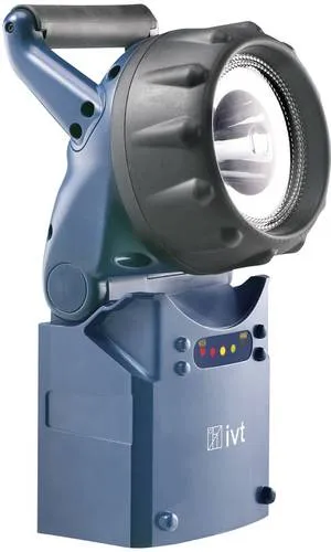 IVT LED Akku-Handscheinwerfer PL-850-3W 240lm - Taschenlampen mit 3 W Luxeon LED, 20 h Betriebszeit, schwenkbarem Lampenkopf und Notlichtfunktion für maximale Flexibilität bei der Arbeit.