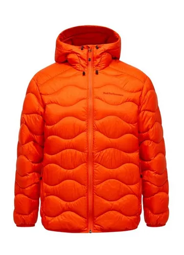 Peak Performance Helium Down Hood Herren Outdoorjacke - Orange - M - Funktionsjacke mit hochwertiger Daunenfüllung für optimale Wärme und Komfort beim Outdoor-Abenteuer.