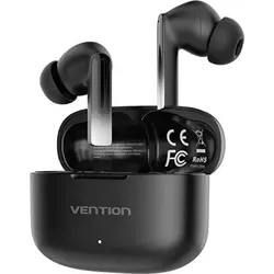 Vention NBIB0 Elf Earbuds E04 Kabellose Kopfhrer, Bluetooth 5.3, 40 mAh (Ohrhrer), 300 mAh (Ladeetui), Schwarz - Schwarz