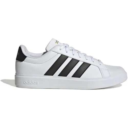 adidas Herren STREETTALK Schuhe – FTWR White/Core Black/Gold met., 46 EU - Stylische Sneakers mit regulärer Passform, Synthetik-Obermaterial und Gummiaußensohle für optimalen Komfort im Alltag.