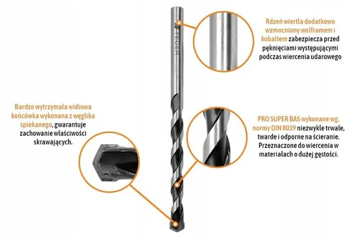 Betonbohrer 6x100 mm SDS-plus Din 8039
