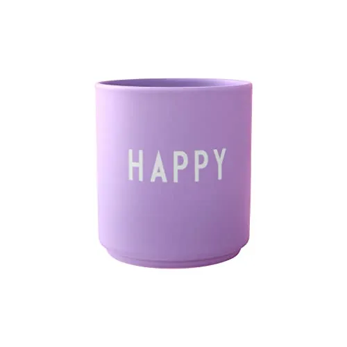 Design Letters Lieblingsbecher Violett HAPPY Tasse in lila von DESIGN LETTERS