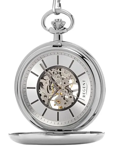 Produktbild REGENT Herren Taschenuhr Skelett 51 MM