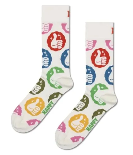 Happy Socks THUMBS UP SOCK P002590 (DE/NL/SE/PL, Numerisch, 36, 40, Regular, Regular, MEHRFARBIG)
