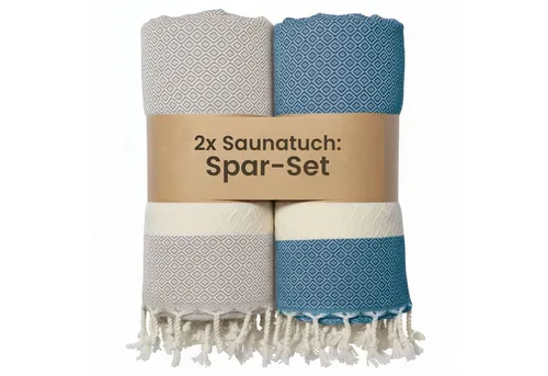 furora HOLIDAY Saunatuch Saunahandtuch Saunatuch Damen + Herren, Hamamtuch groß 100x200 XXL