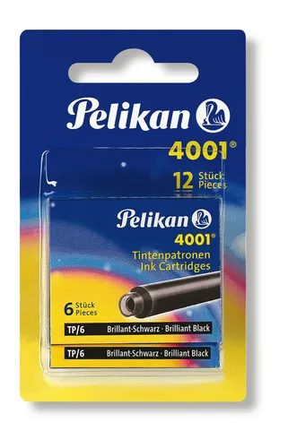 Pelikan Tintenpatronen 4001® / Füllerpatronen / Farbe: brilliant schwarz 12