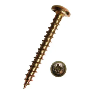 Dresselhaus JD-79 Spanplattenschraube n-Head-Z 4x45 g.verz 1135/021/50, 200 Stück