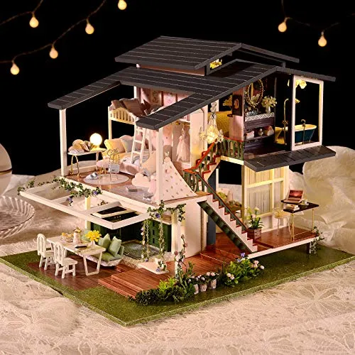Cuteefun DIY Miniatur Puppenhaus Kit