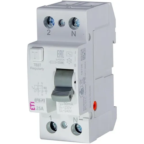 Eti RC CIRCUIT BREAKER EFI6-P2 AC 25/0.03 (002061251)