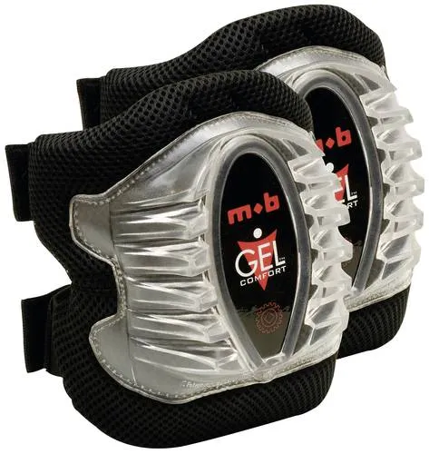 MOB 6193000001 Knieschoner Schwarz 1 Paar - Robuste Knieschoner mit stabiler äußerer Auflage und Gel Einlage, ideal für optimalen Schutz und Komfort beim Arbeiten oder Sport.