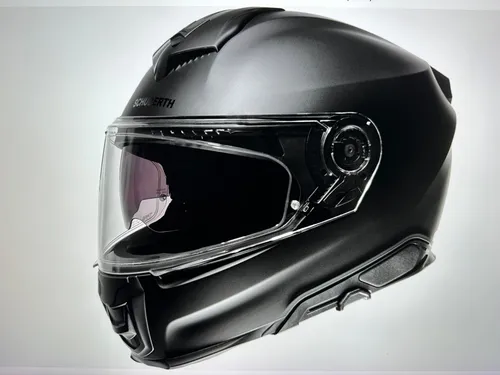 SCHUBERTH HELMET S3 ECE UNI MATT BLACK 55 (S) - Motorradhelm aus Glasfaser, ECE 22.06 zertifiziert für höchste Sicherheit und optimalen Komfort auf der Straße.