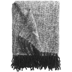 Plaid Wooly Herringbone von TOM TAILOR HOME in grau von Tom Tailor