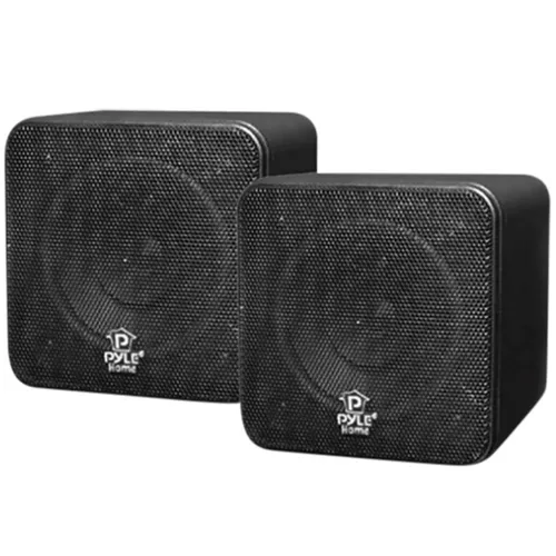 Kompakte Regallautsprecher 200W 8 Ohm Schwarz Mini Cube