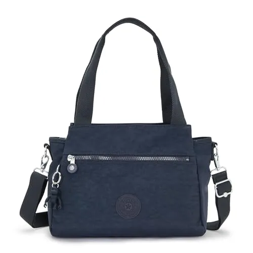 Kipling Elysia Mittelgroße Schultertasche in Blau - Damen-Schultertaschen, geräumig mit mehreren Fächern für optimale Organisation und stilvolles Design für den Alltag.