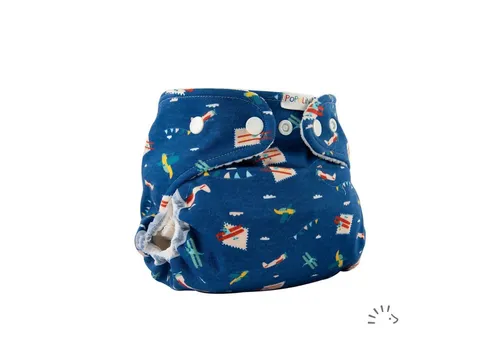 Popolini Stoffwindeln mitwachsende Überhose Snap2fit 3-15 kg