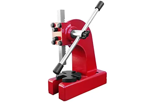 Drehdornpresse 500 kg - vielseitig einsetzbar - Zubehör für Elektrowerkzeug, massive Drehdornpresse mit vierfach verstellbarem Tisch für vielfältige Anwendungen und stabiler Befestigungsmöglichkeit.