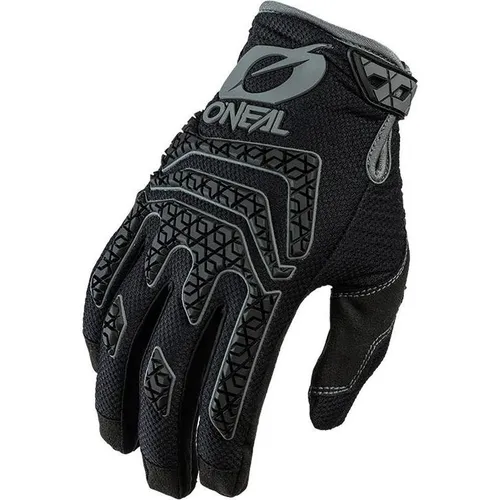 Oneal Sniper Elite Motocross Handschuhe, schwarz-grau, Größe L - Fahrradbekleidung mit vorgeformter Passform für maximalen Komfort und 4-Wege-Stretch Elasthan-Paneelen für mehr Flexibilität, ideal für anspruchsvolle Fahrer.