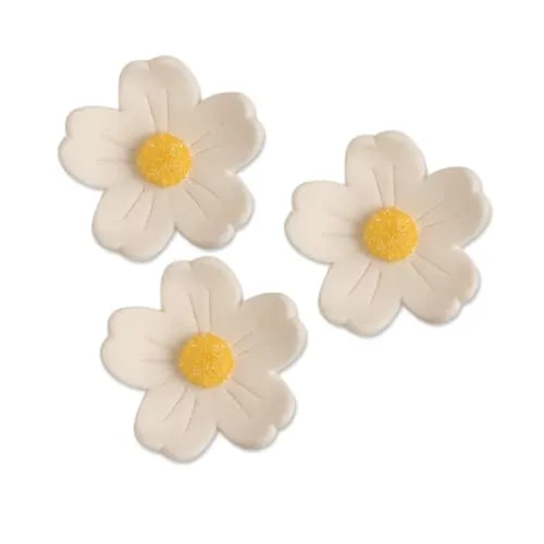 Günthart Feinzucker-Blumen, groß, weiß, 1er Pack (1 x 242 g)