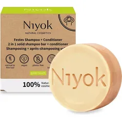 Niyok 2 in 1 festes Shampoo + Conditioner - Green touch 80 g