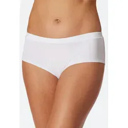 Schiesser Panty Pure Rib moderne Schnittform, Doppelripp-Qualität, Weiches Bein- und Bundgummi weiß 38