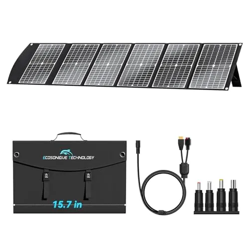Solarpanel Faltbar 100W Schnelles Laden mit USB-A QC3.0 USB-C PD3.0 DC 20V