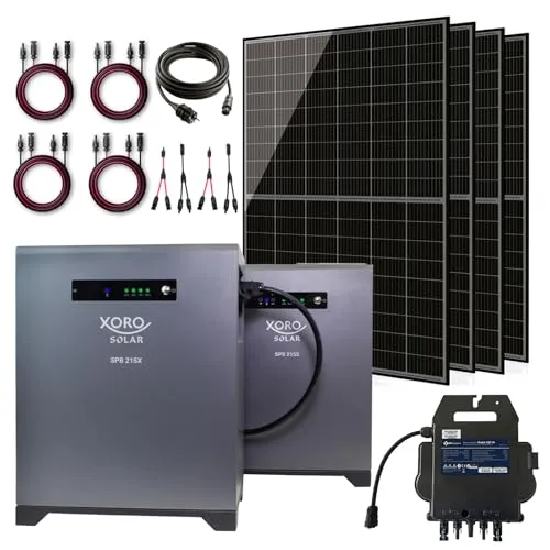 XORO SOLAR Balkonkraftwerk 1720W Set – Plug & Play mit 4032 Wh Speicher