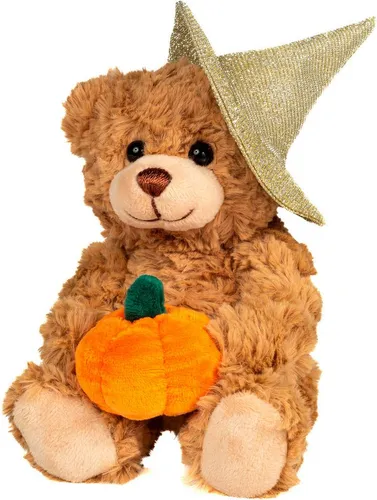 Teddy Hermann® Kuscheltier Halloween Teddy mit Kürbis, 20 cm