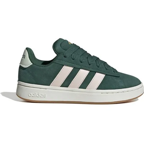 adidas Grand Court Alpha 00s Sneaker Damen - Komfortabler Sportstyle in Collegiate Green - Schuhe mit klassischem Design und weicher CloudFoam-Zwischensohle für besten Tragekomfort, ideal für Alltag und Sport.