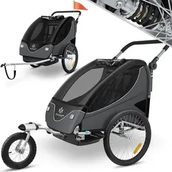 KESSER® Kinderanhänger 2in1 mit Joggerfunktion