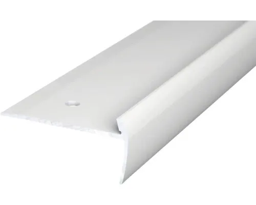 Prinz Treppenkantenprofil Alu silber gelocht 45 x 21,5 x 2500 mm
