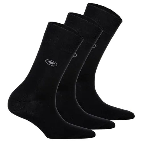 TOM TAILOR Damen Socken 3-er Pack, 9703 / TOM TAILOR women basic socks 3 pack, Gr. 35-38, Schwarz (black - 610)