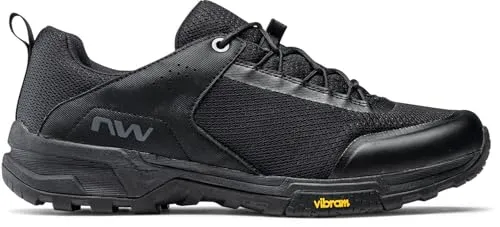 Northwave FREELAND MTB Schuhe - Hochwertige Fahrradschuhe für Mountainbiker in Schwarz, Größe 45 - Fahrradschuhe für Mountainbiker, bieten optimalen Komfort und Grip auf jedem Terrain.