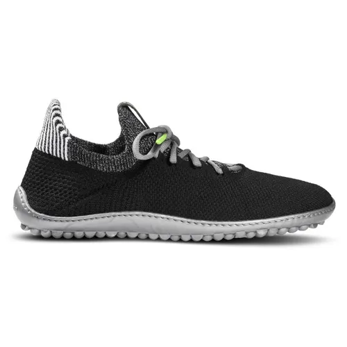 Leguano Inspiro Barfußschuh Slip-On-Sneaker, Bequemer Komfortschuh in Grau-Schwarz - Halbschuhe mit atmungsaktivem Obermaterial, ideal für sportliche Aktivitäten. Der Slip-On-Sneaker bietet höchsten Tragekomfort und rutschhemmende Sohle für sicheren Halt.