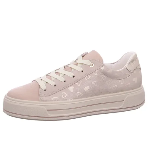 Ara Canberra 3.0 Sneaker Beige - Bequemer Plateausneaker - Halbschuhe mit extra dicker, rutschhemmender Sohle für sicheren Halt. Hochwertiges Leder und atmungsaktives Innenfutter sorgen für höchsten Komfort und ein gesundes Fußklima.