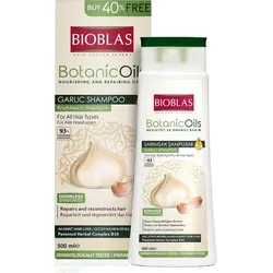 Knoblauch Shampoo 500 ml Bioblas - Geruchlos & Anti Haarausfall - Shampoo für alle Haartypen, 500 ml, parabenfrei und ideal gegen Haarausfall für Frauen und Männer.