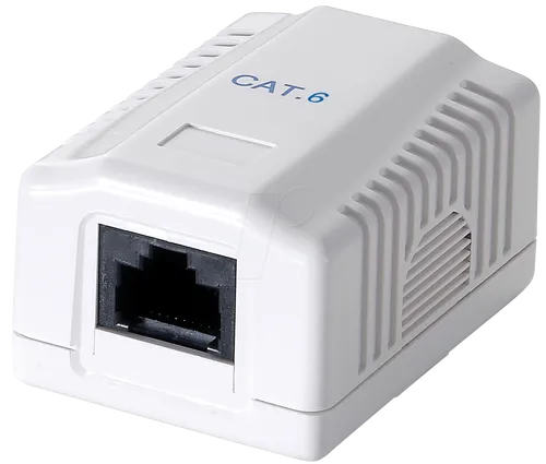 EQUIP 235211 - 1-fach RJ45-Anschlußdose, CAT.6, Aufputz, LSA