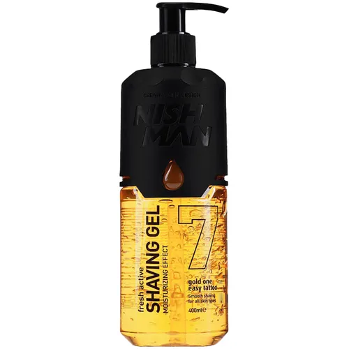 Nishman Rasiergel 7 Gold One Easy Tattoo 400ml fördert eine effizientere Rasur