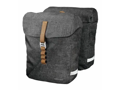 Racktime Mia Seitentasche – grau, Einheitsgröße - Fahrradtaschen mit modischem Design und hochwertiger Qualität für optimale Performance beim Radfahren.