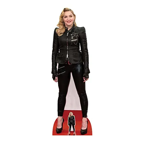STAR CUTOUTS Madonna Karton-Ausschnitt in Lebensgröße mit Mini-Pop-Star