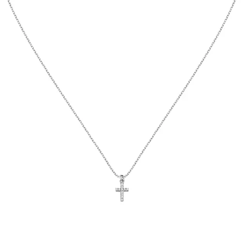 La Petite Story Damenhalskette aus 925% Silber mit Zirkonen – LPS10AWV26 - Ketten für Damen, 45 cm lang und aus hochwertigem 925% Silber gefertigt. Feiern Sie Freundschaft und Freude mit diesem eleganten Schmuckstück, das in einer stilvollen Originalverpackung geliefert wird.