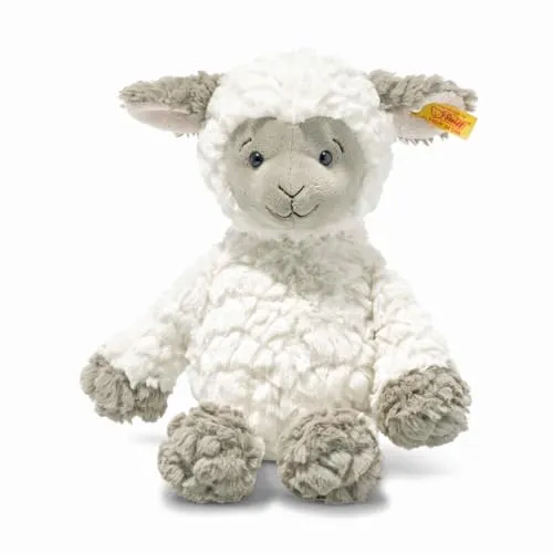 Steiff Kuscheltier Lita Lamm - 30 cm, Plüschtier für Kinder - Stofftier & Teddybären, das handgefertigte Steiff Lamm Lita ist ein treuer Begleiter für Babys und waschmaschinenfest bei 30°C.