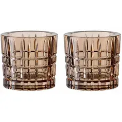 Nachtmann Teelichthalter Square Votives 2er Set - Tischdeko mit modernem geometrischen Design, ideal für jedes Ambiente und sorgt für stimmungsvolle Beleuchtung.