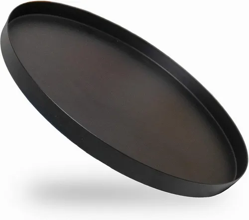 draadwerk® Dekotablett – Serviertablett aus Metall, 30 cm - Elegantes Deko Tablett für drinnen und draußen, aus robustem Metall in stilvollem Schwarz. Ideal zum Servieren oder Dekorieren.