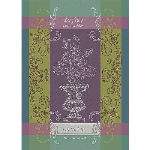 Garnier Thiebaut Geschirrtuch Les Violettes Violet 56x77 cm in lila von Garnier Thiebaut