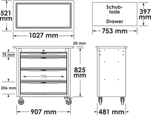 Vigor Werkbank V7030-2